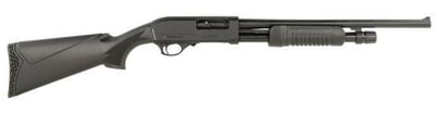 McCoy Pump 18.5" 12ga 4rd Shotgun, Black - PSH12HD - $99.99 