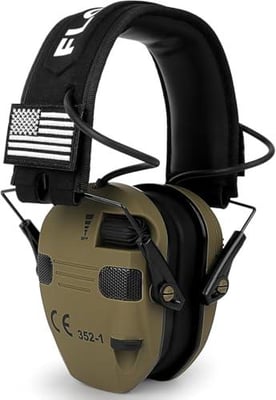 Electronic Ear Protection for Shooting with 5X Sound Amplification, Active Ear Protection for Gun Range, Gun Range Hearing Protection Muffs, NRR 23dB Noise Reduction Headphones for Hunting/Shooting - $24.99 + FREE Shipping