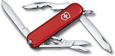 Victorinox Rambler Swiss Army Knife, Compact, 10 Functions, Swiss Made Pocket Knife with Magnetic Phillips Screwdriver, Scissors and Tweezers - Red - $22.10 + FREE Shipping