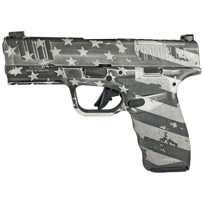 Springfield Hellcat Pro OSP Distressed Flag White 9mm 3.7" Barrel 15-Rounds - $585.38