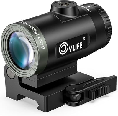 38% off CVLIFE Eaglefeather 3X/4X/5X Compact Magnifier with Quick-Release Mount, 3.54"/3.35"/3.14" Eye Relief,Large Field of View,Flip-to-Side red dot Magnifier, 2000G Shockproof,Absolute&Lower 1/3 Co-Witness w/code CLKEWBYP - $80.59 + FREE Shipping