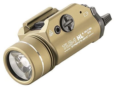 Streamlight TLR-1 HL 1000-Lumen Weapon Mounted Light with Long Gun Kit, Safe Off Remote and Standard Switches, Remote Pressure Switch, Mounting Clips, Flat Dark Earth - $186.8 + FREE Shipping