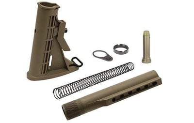 UTG PRO 6-Position Mil-Spec Stock Assembly FDE - $47.95 