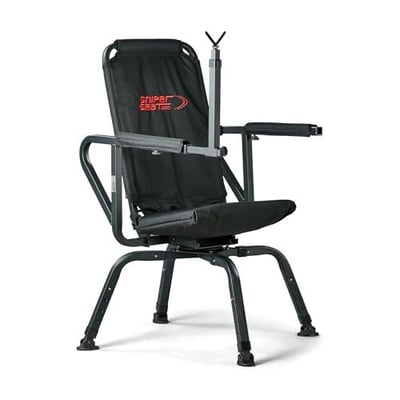 BenchMaster Sniper Seat Shooting Chair with Shooting Rest, 360 Degree Rotation, Adjustable Recline, Removable Arms, Adjustable Legs, Foldable for Carrying - $149 + $24.48 Shipping