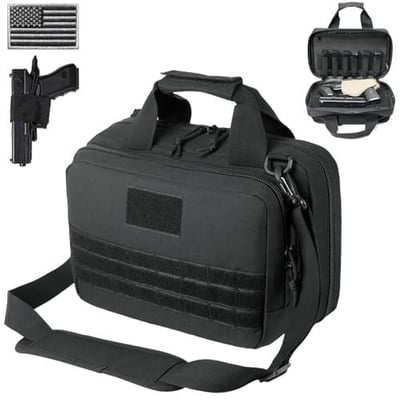DBTAC Gun Range Bag XS Tactical 1~2 Pistol Bag Firearm Shooting Case with Lockable Zipper for Handguns and Ammo (5 Colors) - $23.99 + FREE Shipping