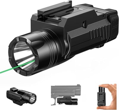 EZshoot 600 Lumens Tactical Flashlight with Laser, Light Laser Combo, Weapon Light - $51.34 w/code "FFG5JTWO" (Free S/H over $25)