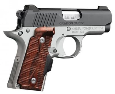 Kimber Micro Crimson Carry Pistol 380 ACP 2.75" CrimsonTrace Grips Black Slide 6 Rd - $729.99 (Free S/H over $50)