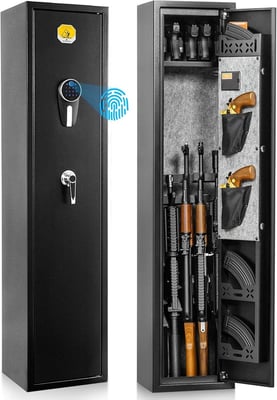SE0104 Rifle Safe, Blacksmith 5 Long Gun Cabinet with Digital Panel 