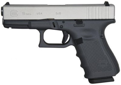 Glock 19 Gen4 9mm 15-Round Pistol with Battleship Gray Frame - $599.99 ($12.99 Flat S/H on Firearms)