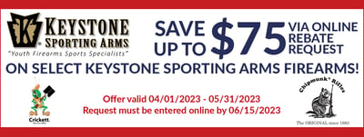Save Up To $75 Via Online Rebate Request On Select Keystone Sporting Arms Firearms!