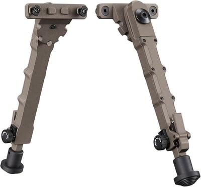 50% off MidTen 7.5"-9" Rifle Bipod Compatible with M-Rail Attach Directly Adjustable Shooting Rest Lightweight Aluminum Bipods for Rifles for Hunting and Shooting Flat Dark Earth w/code A7Y2WYDS - $20 + FREE Shipping