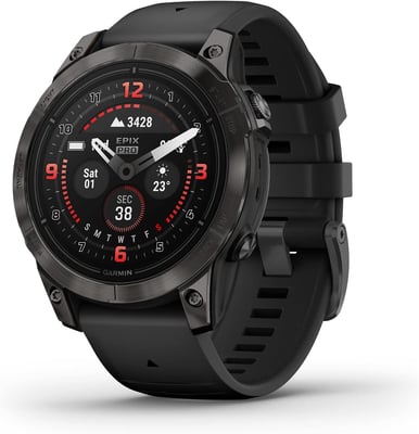 Garmin epix Pro (Gen 2) Sapphire Edition, 47mm, High Performance Smartwatch, Advanced Training Technology, Built-in Flashlight, Black - $499.99 + FREE Shipping