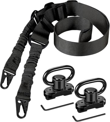 CVLIFE Two Point Sling with 2 Pack Anti-Rotation Swivels Adjustable Length - $7.49 w/code "XVQ5CPZQ" + FREE Shipping