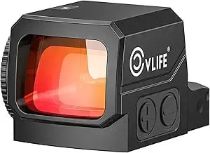 36% off CVLIFE WildHawk Enclosed Auto-Brightness Red/Green Dot Sight for RMS RMSc, Circle & 2MOA Dot Motion Awake Reflex Sight Optic Scope for Compact Pistol, 3500G Shockproof, Adapter for MOS/RMR/Picatinny w/code H3QUNRMS + FREE Shipping