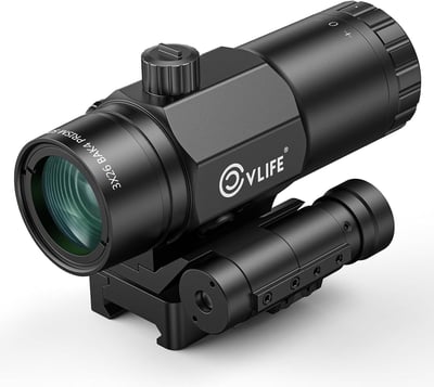 CVLIFE 3X Red Dot Magnifier with Flip to Side Mount, Focus Adjustment, Windage & Elevation Adjustable, for Picatinny Rail, 2.2 inches of Eye Relief, 36/38/40mm Height - $65.59 w/code "SSPY9339" + 27% Prime discount + FREE Shipping