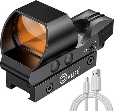 CVLIFE FoxSpook Rechargeable 1X28x40mm 4 Adjustable Reticles Paintball Sight with Picatinny Mount Absolute Co-Witness - $24.03 w/code "XH63NWO2" + $5 coupon + $6 Prime + FREE Shipping
