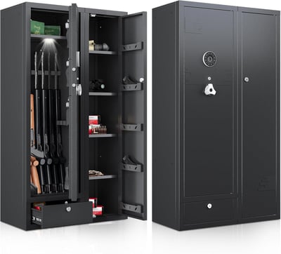 KAER 15-20 Gun Safe with Digital Keypad, Drawer, Removable Shelf (Unassembled) - $339.99