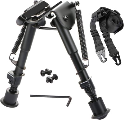 Gogoku Bipod & Sling Combo 6-9 Inch bipod Adjustable Length for MRail System - $14.99 50% off  + FREE Shipping