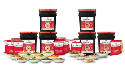 READYWISE- Emergency Food Supply, 720 Servings, 6 Buckets, MRE, Freeze Dried Food, Survival, Hiking, Adventure, Camping Essentials, 25-Year Shelf Life - $605.99 shipped + FREE Shipping