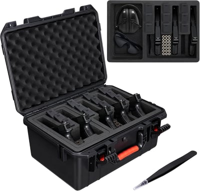 20% off CVLIFE Gun Cases for Handguns, 18" Pistol Case Holds Multiple Handguns/Mags/Bullets, Hard Shell Pistol Case Heavy Duty Firearm Case for Range Trips, Waterproof & Shockproof Handgun Case w/code Q9F2UFUC + FREE Shipping