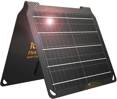 10W Solar Panels Portable (5V 2A Max),Foldable Solar Charger with USB-A Port Ip67 Waterproof Monocrystalline Silicon - $18.89 + FREE Shipping