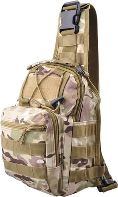 Qcute Tactical Backpack, Waterproof Military Cross-body Molle Sling Shoulder Backpack Chest Bag for Outdoor Every Day Carry - $15.88 + FREE Shipping
