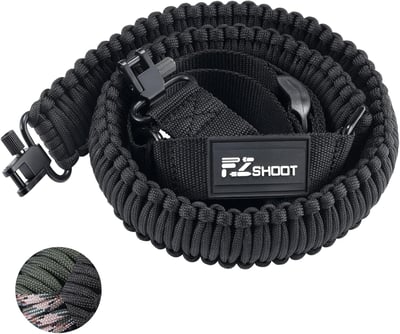 EZshoot 550 Paracord Quick Adjust Two Point Rifle Sling with Larger Opening Tri-Lock Swivel - $7.99 w/code "P9FTZ6DN" + FREE Shipping