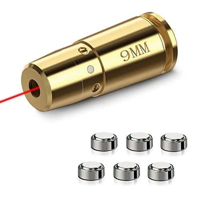 EZshoot 9mm Red Laser Boresighter with 3 Sets of Batteries - $10.19 w/code "3IB9GQC5" (Free S/H over $25)