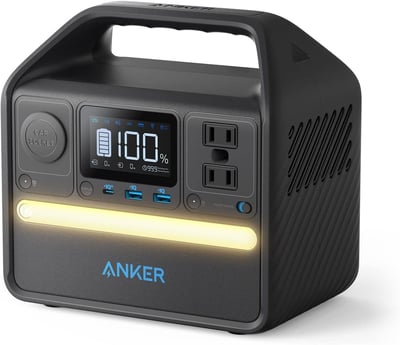 Anker 521 Portable Power Station Upgraded with LiFePO4 Battery, 256Wh 6-Port PowerHouse, 300W (Peak 600W) Solar Generator (Solar Panel Optional), 2 AC Outlets, 60W USB-C PD Output - $129.99 + FREE Shipping
