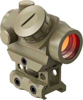 MidTen 2MOA Red Dot 1x25mm Waterproof & Shockproof & Fog-Proof with 1 inch Riser Mount - $24.49 w/code "VUJB38MF" + $5 PED + FREE Shipping