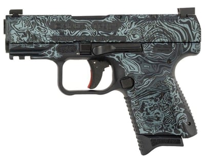 Canik TP9 Elite 9mm Pistol 3.6" 9mm 15rd, Damascus Blue - HG5610DB-N - $349.99 