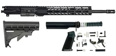 Rifle Build Kit 5.56 BG Complete 16" Upper Receiver 12" Slant Cut HG M4 6-Positon Stock Kit BN LPK - $260.95 after code "HEAT10"