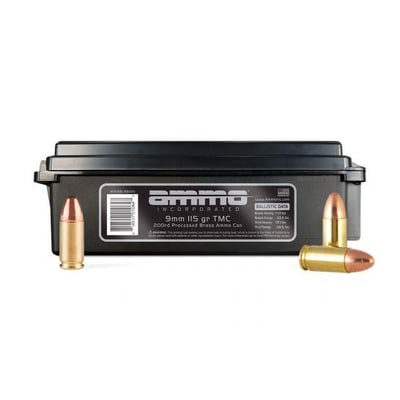 Ammo Inc TMC 115gr 9mm Remanufactured Ammo, 200rd Can - $74.99 (Buyer’s Club price shown - all club orders over $49 ship FREE)