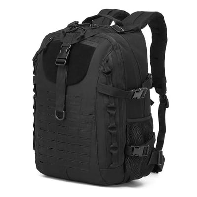 KRTG Military Tactical Backpack For Men Laser-Cut Molle Daypack 3 Day for Hiking,Working,Travel (Black) - $16.49 + FREE Shipping