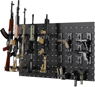 Gun Rack for Wall - Heavy-Duty Aluminium Tactical Rifle/Carbine/Shotgun Storage Wall Mount, Modular Gun Slatwall Panel Mount System - Firearms Accessory Organizer - $239.99 + FREE Shipping