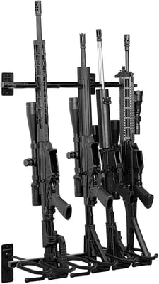 Metal Gun Rack Wall Mount Soft Padding 3 slot/ 6 slot/ 8 slot from $37.99 (Free S/H over $25)