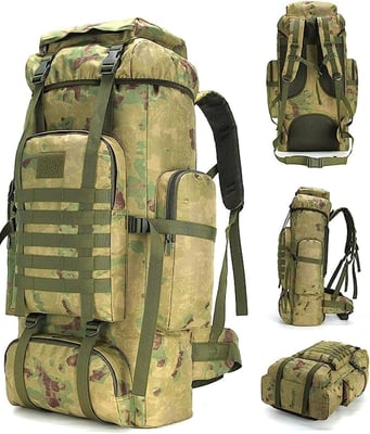 70L Camping Hiking Military Tactical Backpack Outdoor Water Repellent Adjustable Sport Bag from $31.99 + FREE Shipping