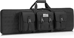 50% off 36" 42" 48" Soft Rifle Case Rifle Bag, Double Gun Bag Gun Case Tactical Rifle Backpack with Backpack Strap and Lockable Zipper for Outdoor Shooting Hunting Firearm Storage and Transportation w/code 3NA9MJ9X - $24.99 + FREE Shipping