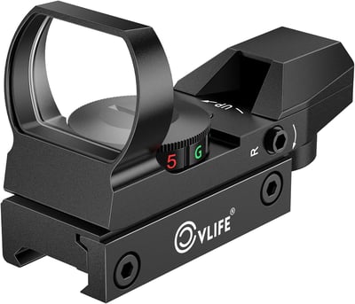41% OFF CVLIFE 1X22X33 Red Green Dot Gun Sight Scope Reflex Sight with 20mm Rail w/code 9X983X95 - $14.21 (Free S/H over $25)