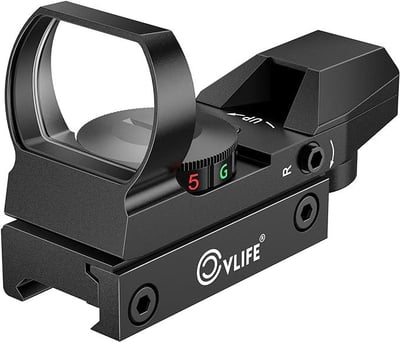 41% off CVLIFE 1X22X33 Red Green Dot Gun Sight Scope Reflex Sight with 20mm Rail w/code F6SF2OU7 (Free S/H over $25)