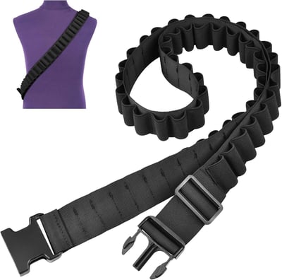 EZshoot Shotgun Shell Bandolier for 12 or 20 Gauge Adjustable Hold 56 Shells - $7 w/code "YVM5A9LV" + FREE Shipping