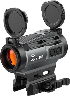 CVLIFE Solar Red Dot Sight Multiple Reticle 1x20mm 2 MOA Dot & 40 MOA Circle Motion Awake with Quick Release Mount - $96.89 w/code "IGW3EAEB" + FREE Shipping