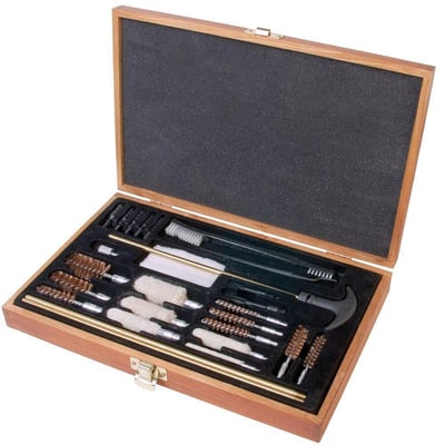 Outers 28 - Piece Universal Wood Gun Cleaning Box (.22 Caliber and up) - $26.45 (Free S/H over $25)