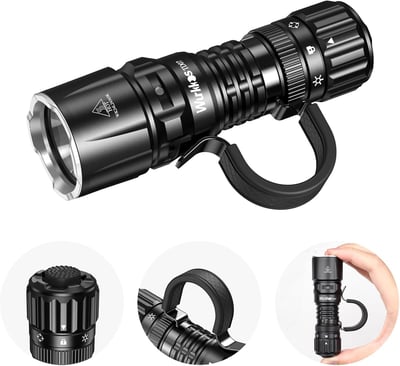Wurkkos TD07 LED Tactical Flashlight, USB-C Rechargeable 1300Lm Turbo/Strobe Momentary, IP68, 6 Modes - $26.99 after code "O88KVEOD" + FREE Shipping