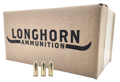 Longhorn Remanufactured 9mm 124gr FMJ 1000rd Case - $229.99 + Free Shipping