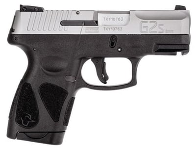 Taurus G2S Slim Pistol, 9MM, 3.25" Barrel, Polymer Frame, SS Slide, Fixed Front Sight, Adjustable Rear, 7 Rd Mag - $169.99 