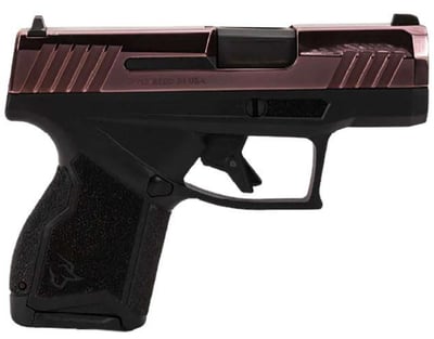 Taurus 1-GX4M931RG GX4 3.0 Micro-Compact Frame 9mm 13+1 3.38 Satin Black DLC Rose Gold PVD Coating Alloy Steel Slide Black - $294.25