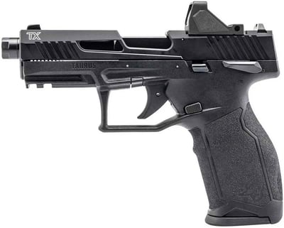 Taurus TX22 Gen2 .22 LR 4.6" barrel 22 Rnds w/ RFX11 Green Dot Black - $429.99 
