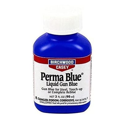 Birchwood Casey Fast-Acting Long-Lasting Spanish Perma Blue Liquid Gun Blue for Steel, Touch-Up & Complete Reblue, 3 FL OZ (90ml) - $6.99 + FREE Shipping