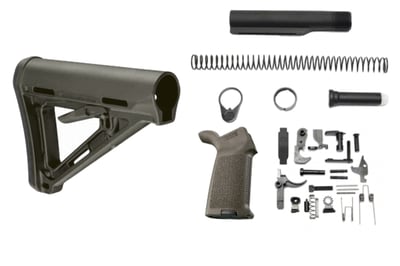 Magpul MOE Lower Build Kit for AR-15 OD Green - $119.95 
